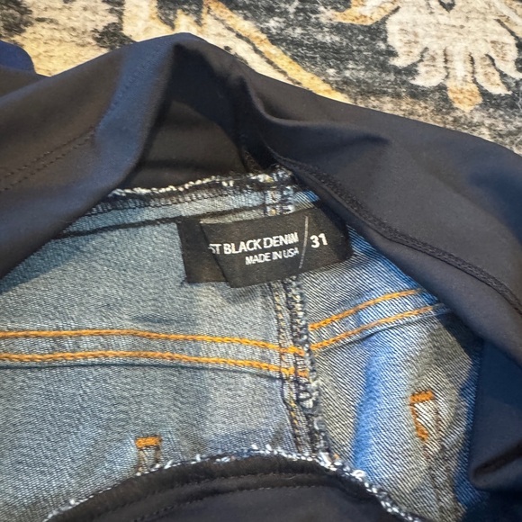 Isabel Maternity by Ingrid & Isabel Women's Denim and Dark Blue Shorts - Picture 3 of 3